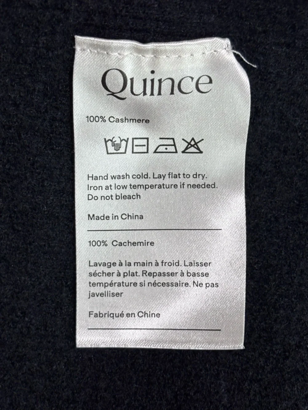 Quince 100% Cashmere Mock Neck Sweater Cropped Soft Luxury Minimal